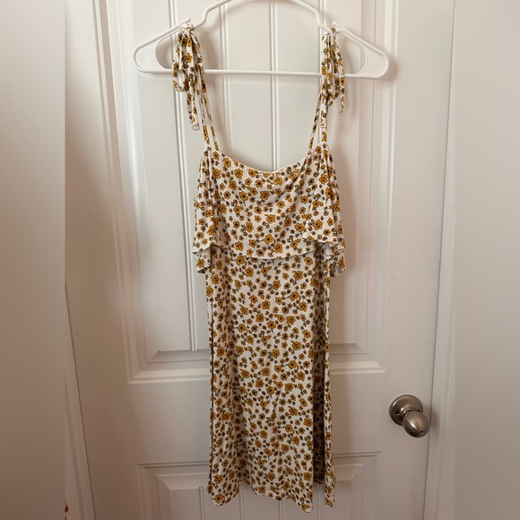Yellow Flower Dress Mini Dress - Picture 2 of 3
